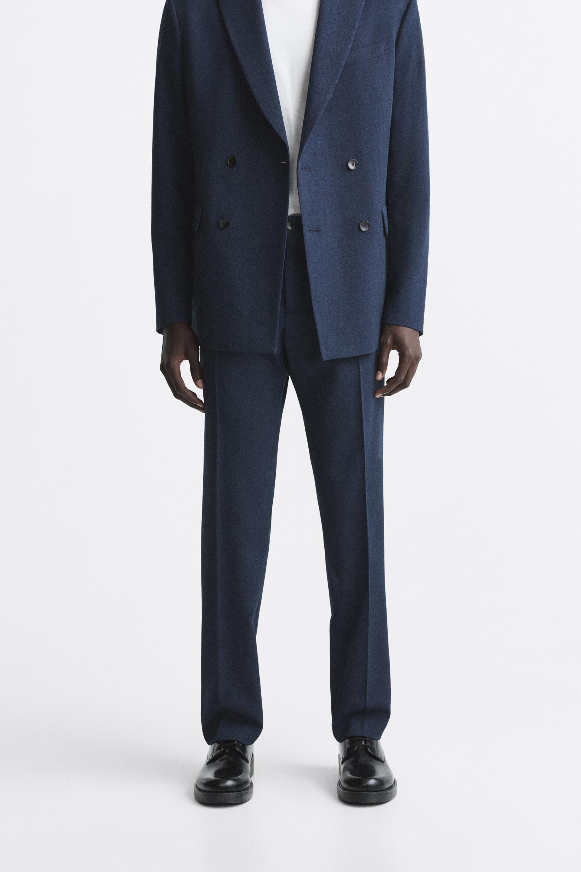

Брюки мужские ZARA 04461450 синие 38 (доставка из-за рубежа), Синий, 04461450