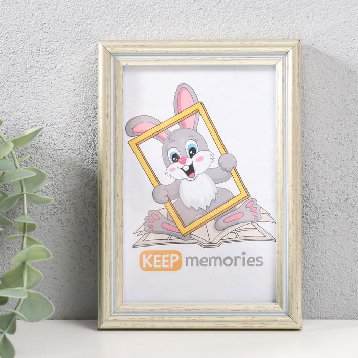 

Фоторамка Keep memories 227-123 пластик 10х15 см, Белый