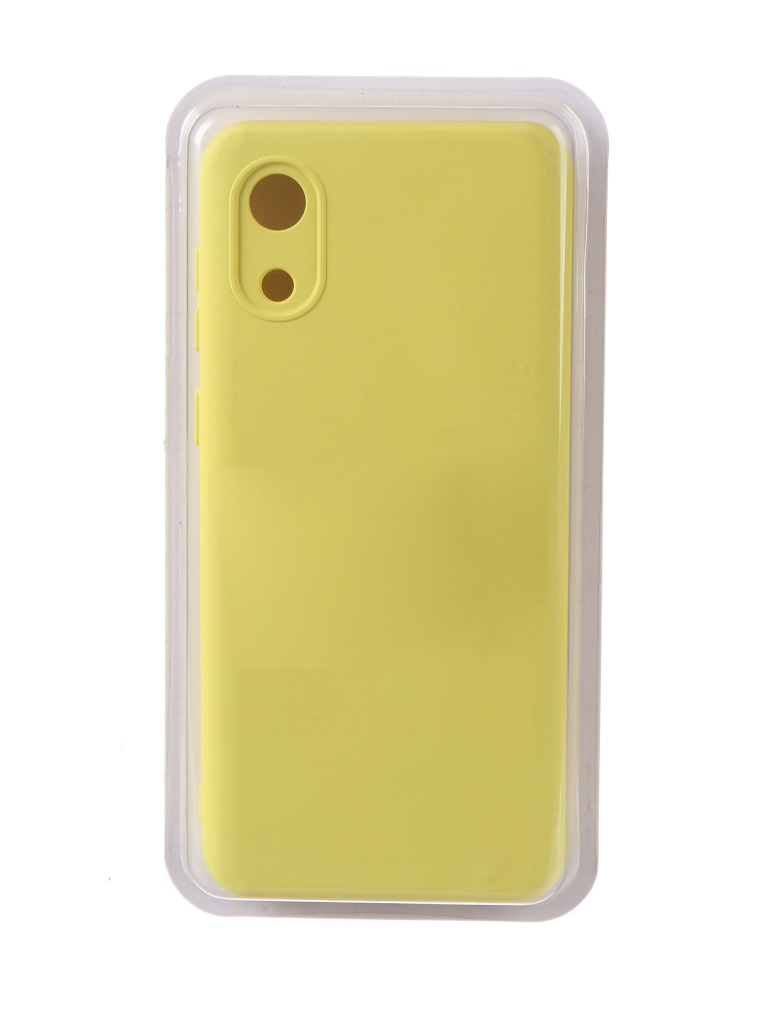 фото Чехол innovation для samsung galaxy a03 core soft inside yellow