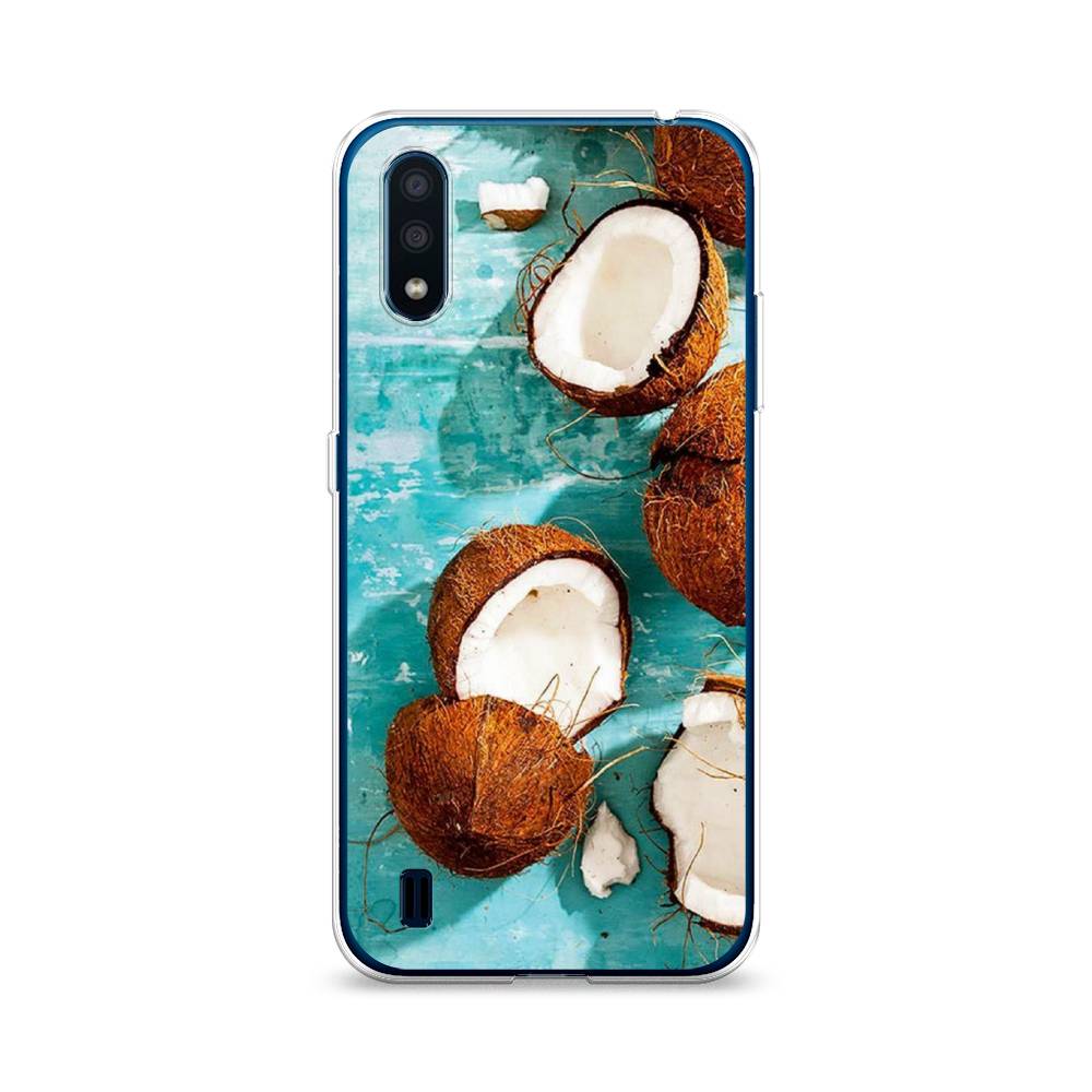 

Чехол Awog на Samsung Galaxy M01 / Самсунг M01 "Разбитые кокосы", Коричневый, 2101150-10