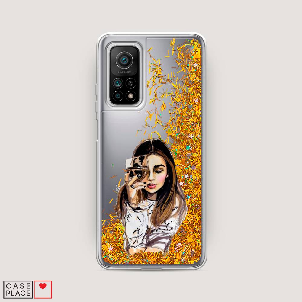 

Чехол Awog на Xiaomi Mi 10T/Mi 10T Pro "Девушка с бокалом", Разноцветный, 37790-1