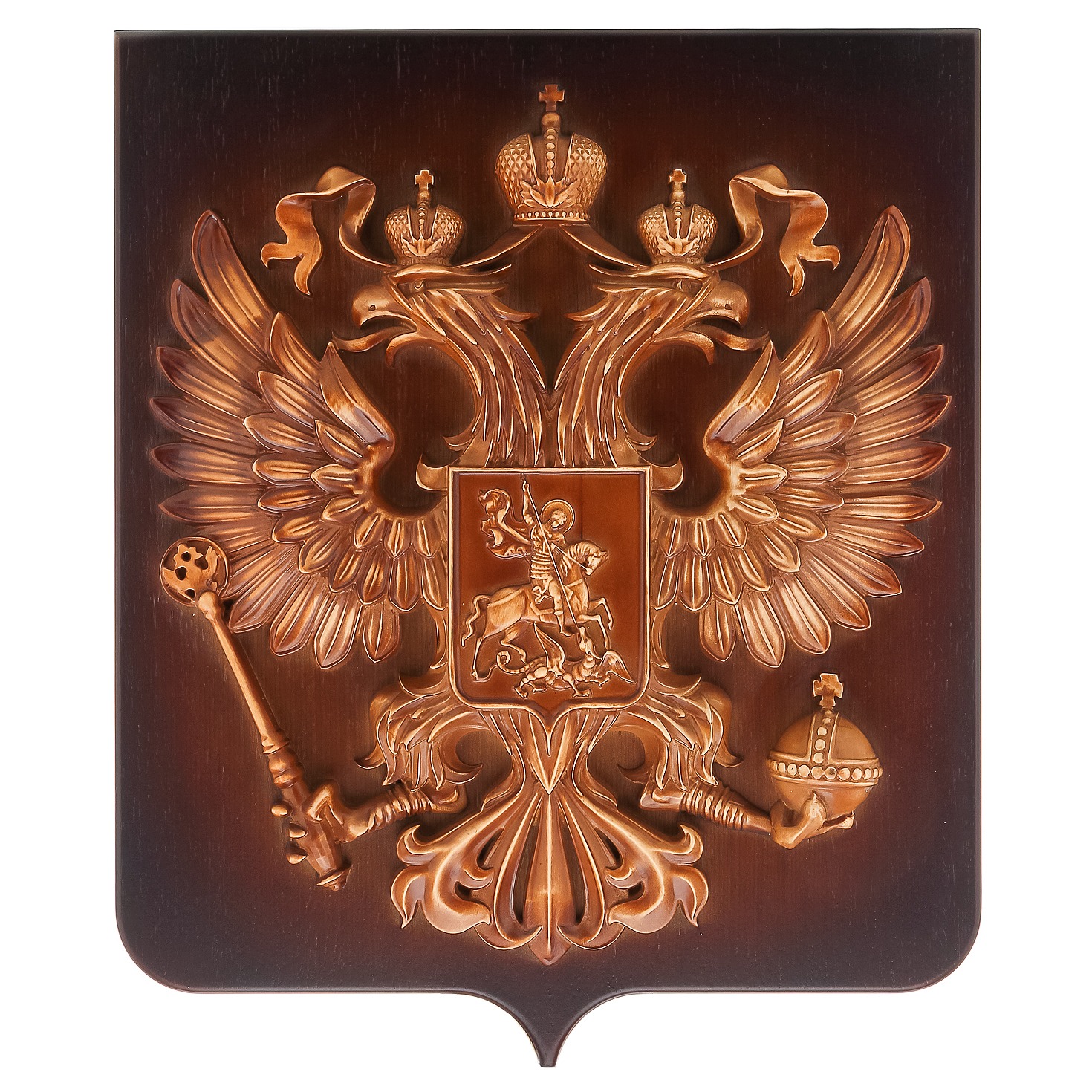 

Панно из дерева "Герб РФ" 61,5 х 55,5 см