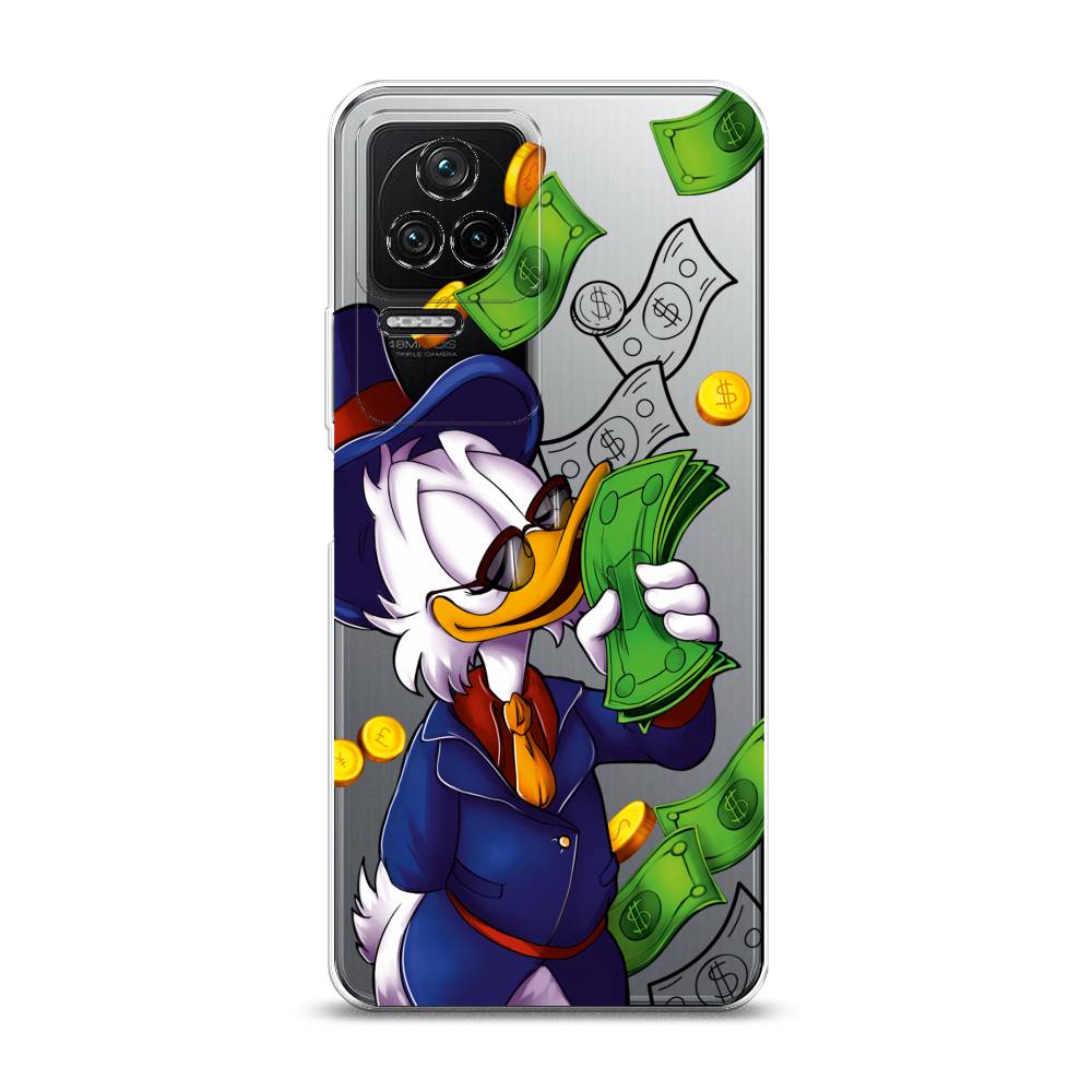 

Чехол на Xiaomi Poco F4/Redmi K40S "Scrooge McDuck with Money", Синий;зеленый;белый, 314650-6