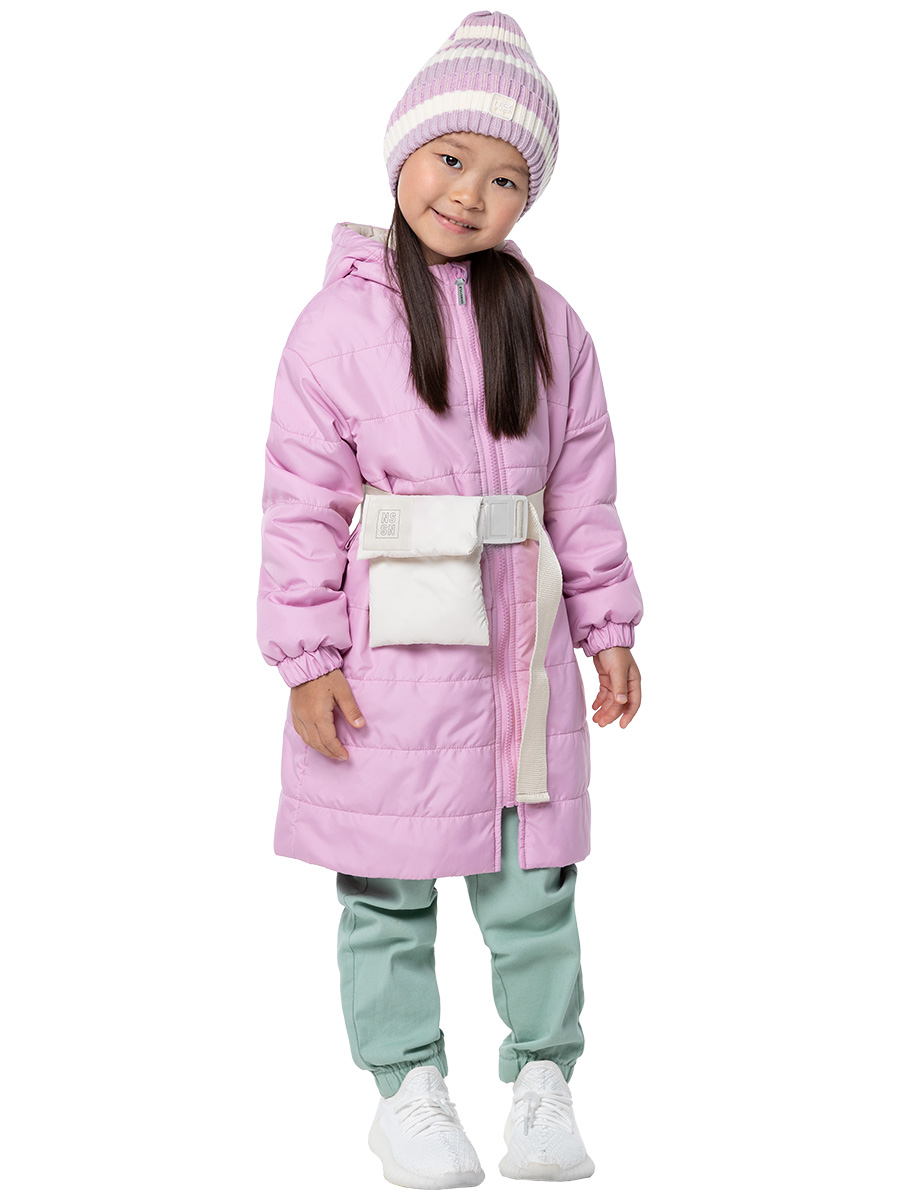 Пальто детское NIKASTYLE 6м5824, розовый, 116