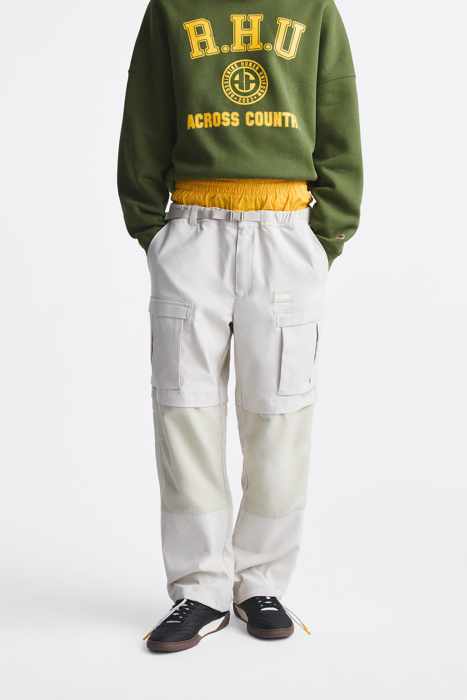 

Брюки мужские ZARA 04391405 бежевые L (доставка из-за рубежа), 04391405