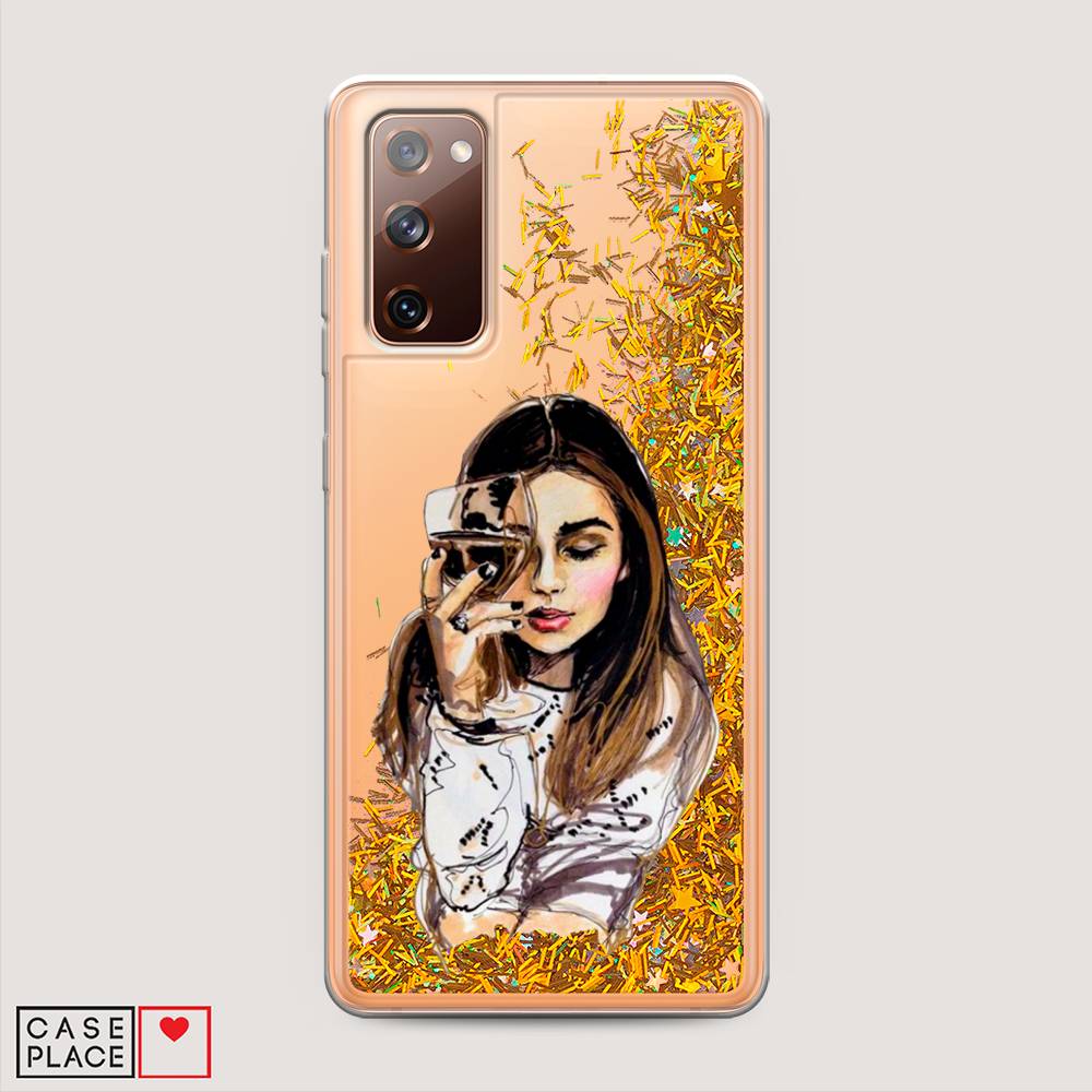 

Чехол Awog на Samsung Galaxy S20 FE / Самсунг S20 FE "Девушка с бокалом", 2101390-1