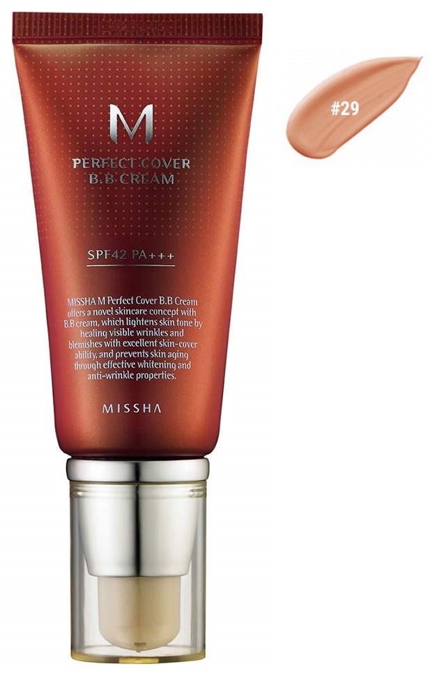 BB средство Missha M Perfect Cover BB Cream 29 Caramel Beige 50 мл