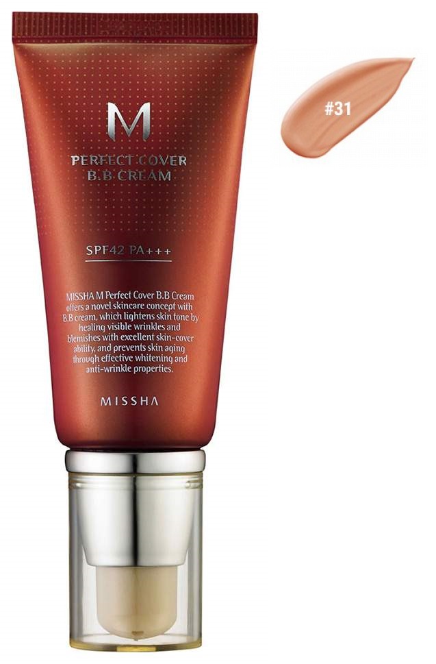 BB средство Missha M Perfect Cover BB Cream 31 Golden Beige 50 мл