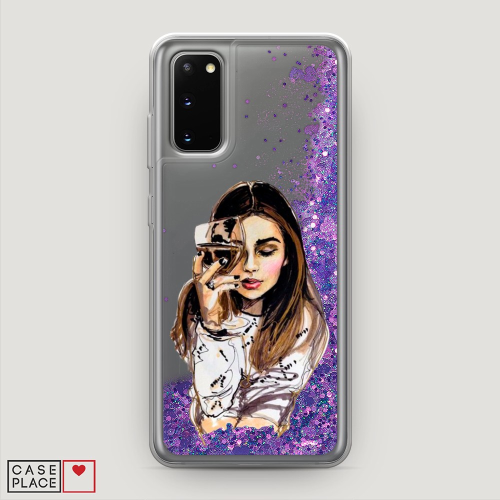 

Чехол Awog на Samsung Galaxy S20 "Девушка с бокалом", Разноцветный, 29292-1