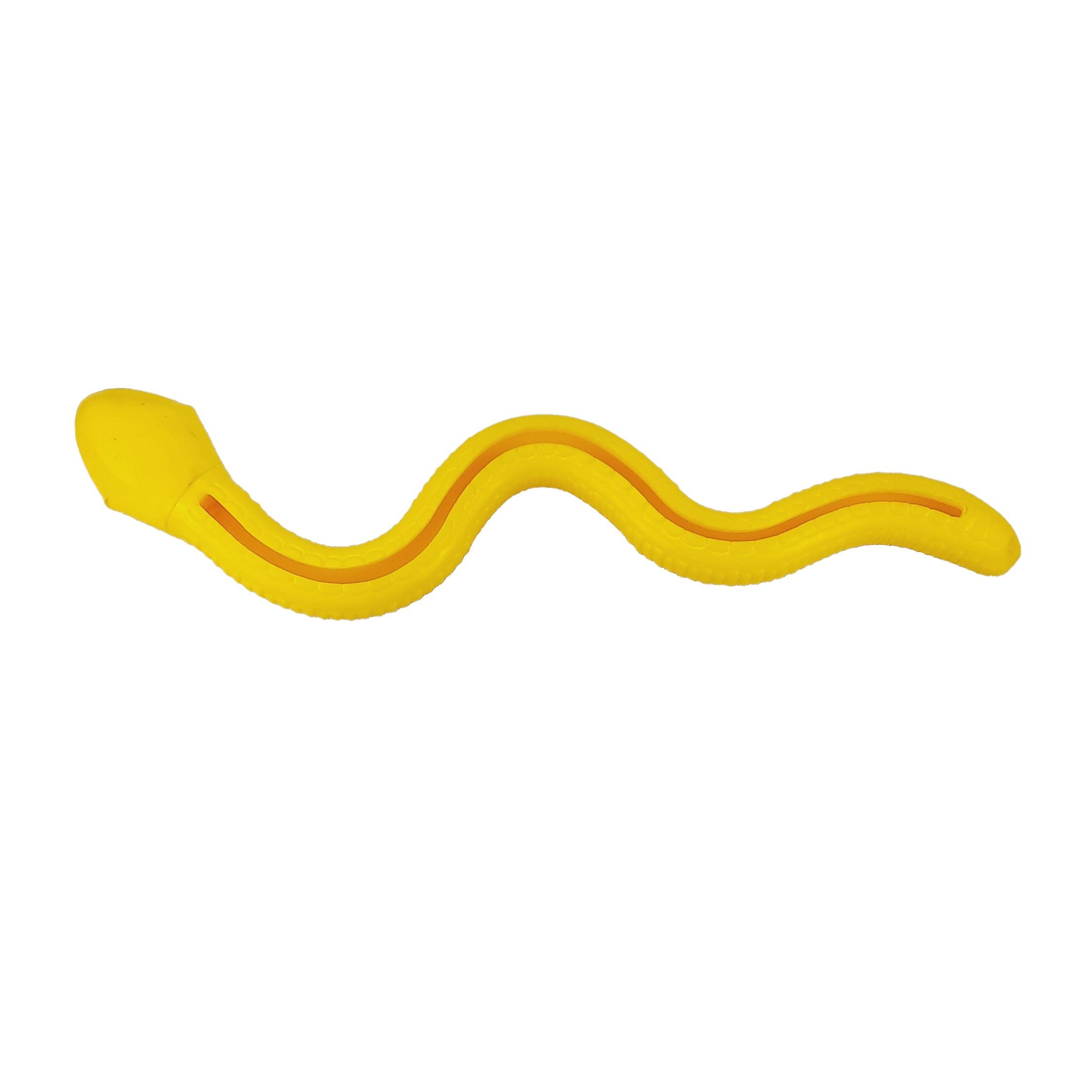 Игрушка для собак Dogman Змея, желтый, 41,5 см