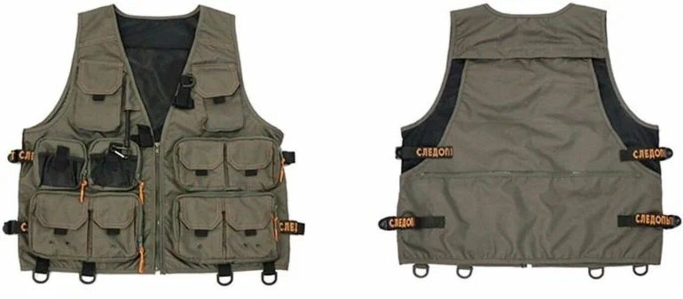 Жилет рыболовный СЛЕДОПЫТ Fishing Mesh Vest, р. XL/10/