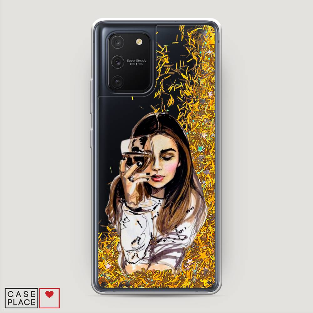 

Чехол Awog на Samsung Galaxy S10 Lite / Самсунг S10 Lite "Девушка с бокалом", Разноцветный, 210090-1