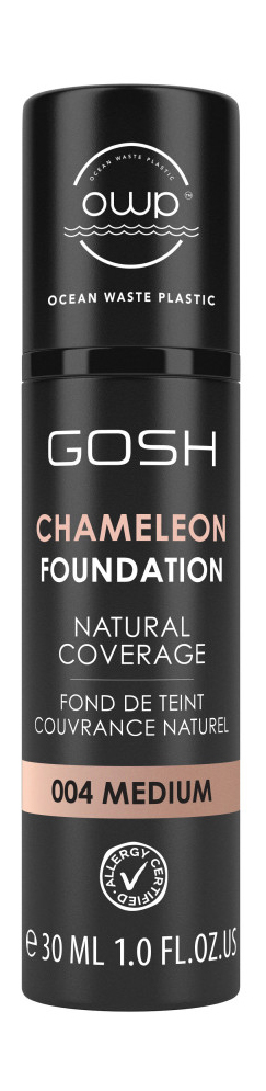 фото Тональная основа для лица gosh chameleon foundation 6 medium dark, 30 мл gosh copenhagen