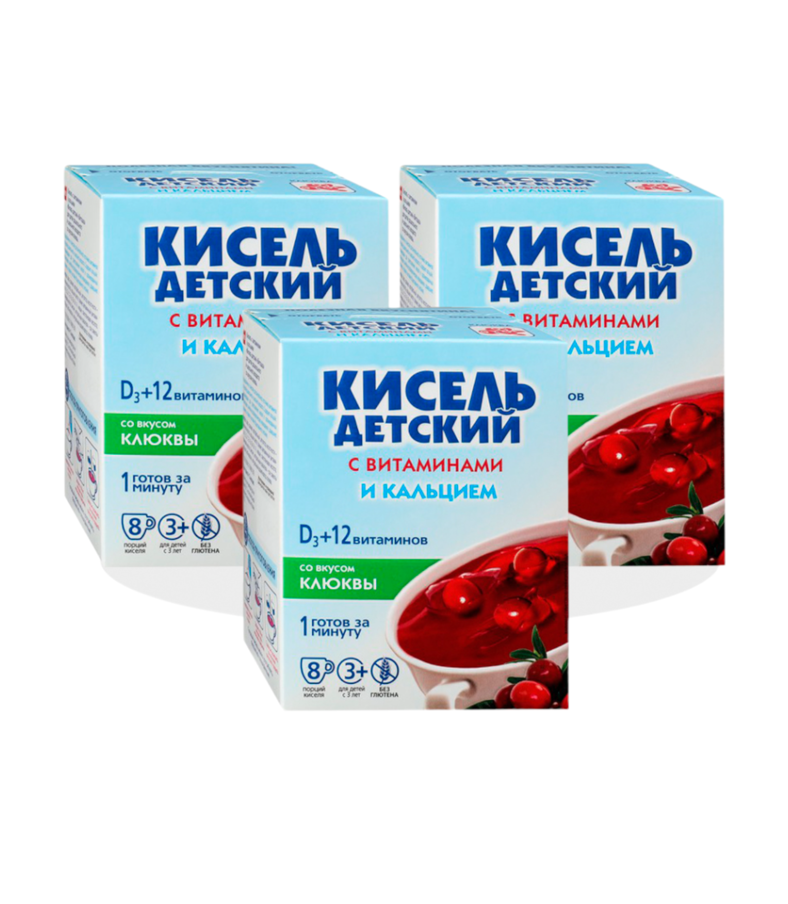 Кисель детский Витошка со вкусом клюквы, Валетек, 24 шт. по 25 г