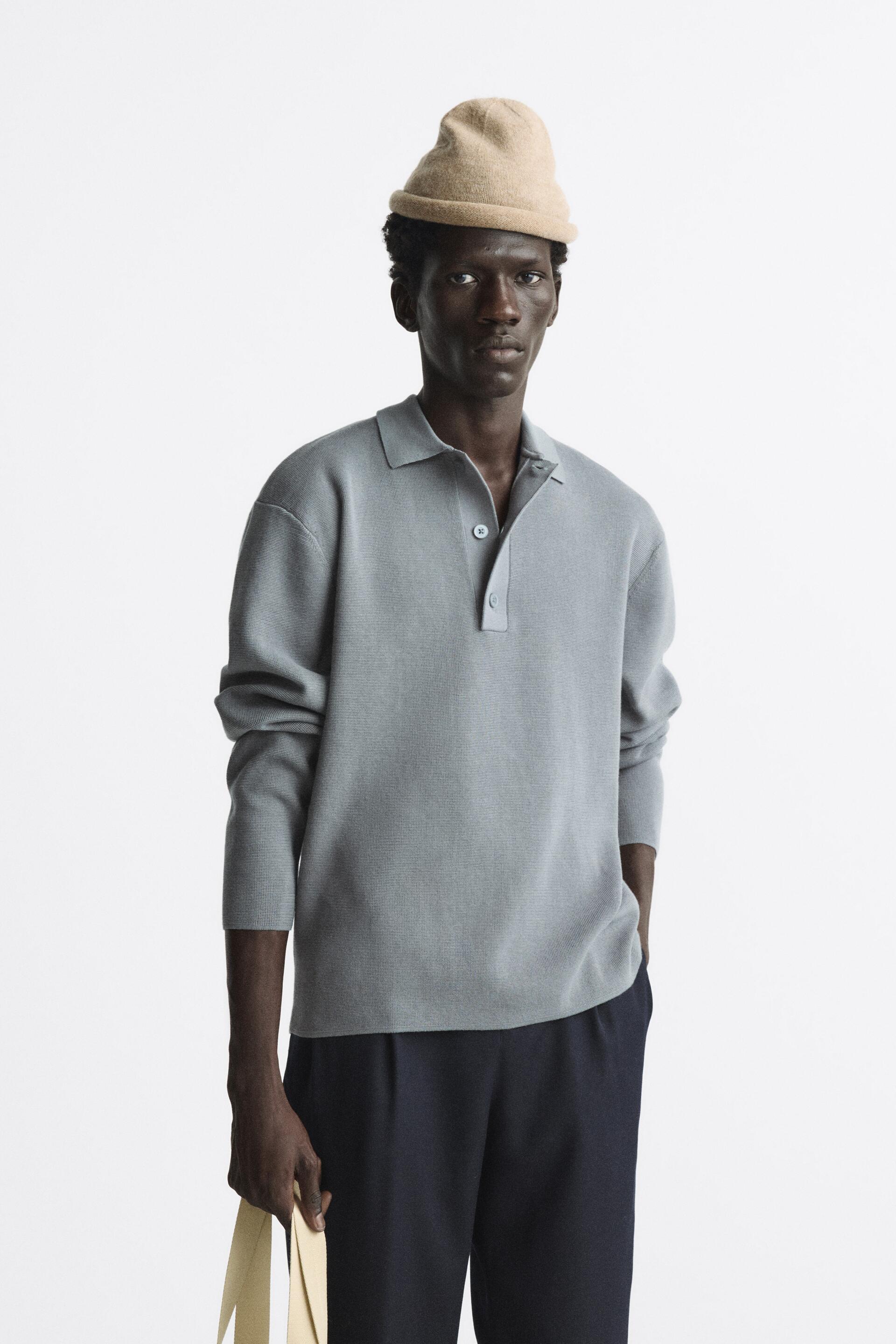 

Лонгслив мужской ZARA 04216402 серый M (доставка из-за рубежа), 04216402