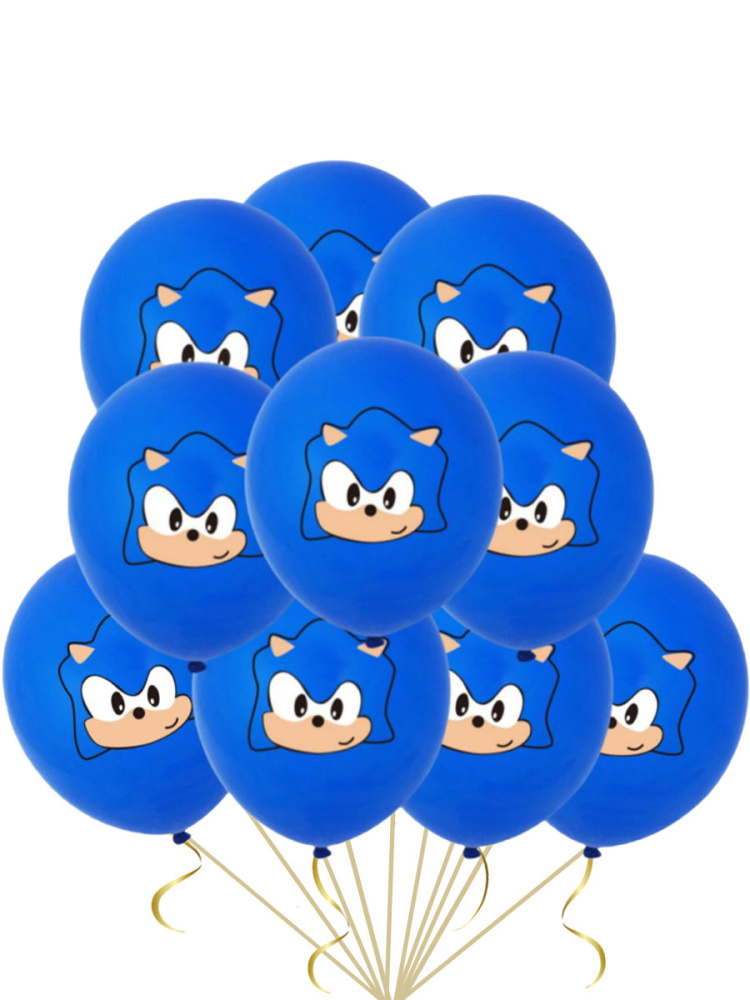 

Набор воздушных шаров Соник Sonic, синий, 10 шт, 32 см, 107719SMM