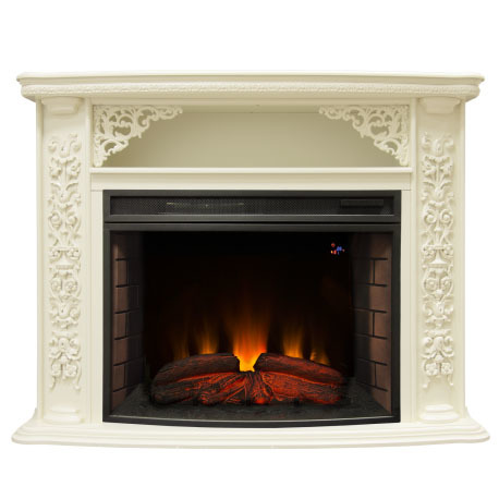 фото Электрокамин с широким очагом 2d real-flame izabella 33 wt firespace 33 s ir realflame