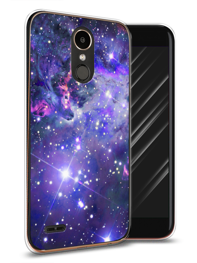 

Чехол Awog на LG K10 2017 "Яркая галактика", Фиолетовый, 81350-4