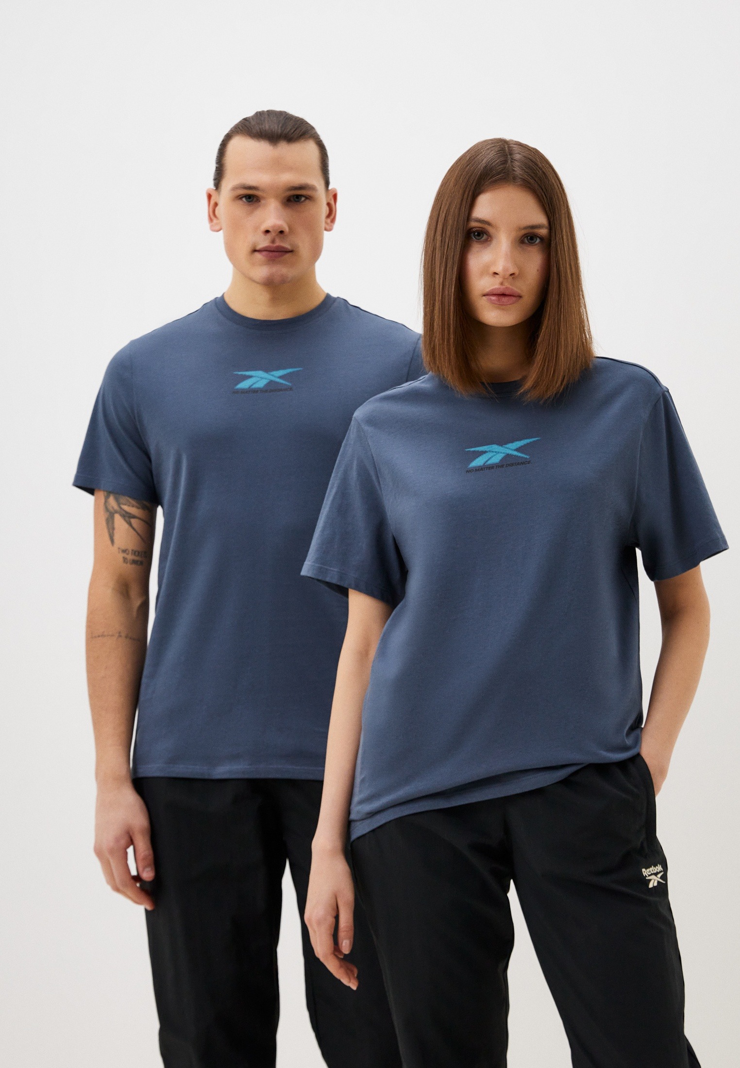 

Футболка мужская Reebok NO MATTER DISTANCE GFX SS синяя L, Синий, NO MATTER DISTANCE GFX SS