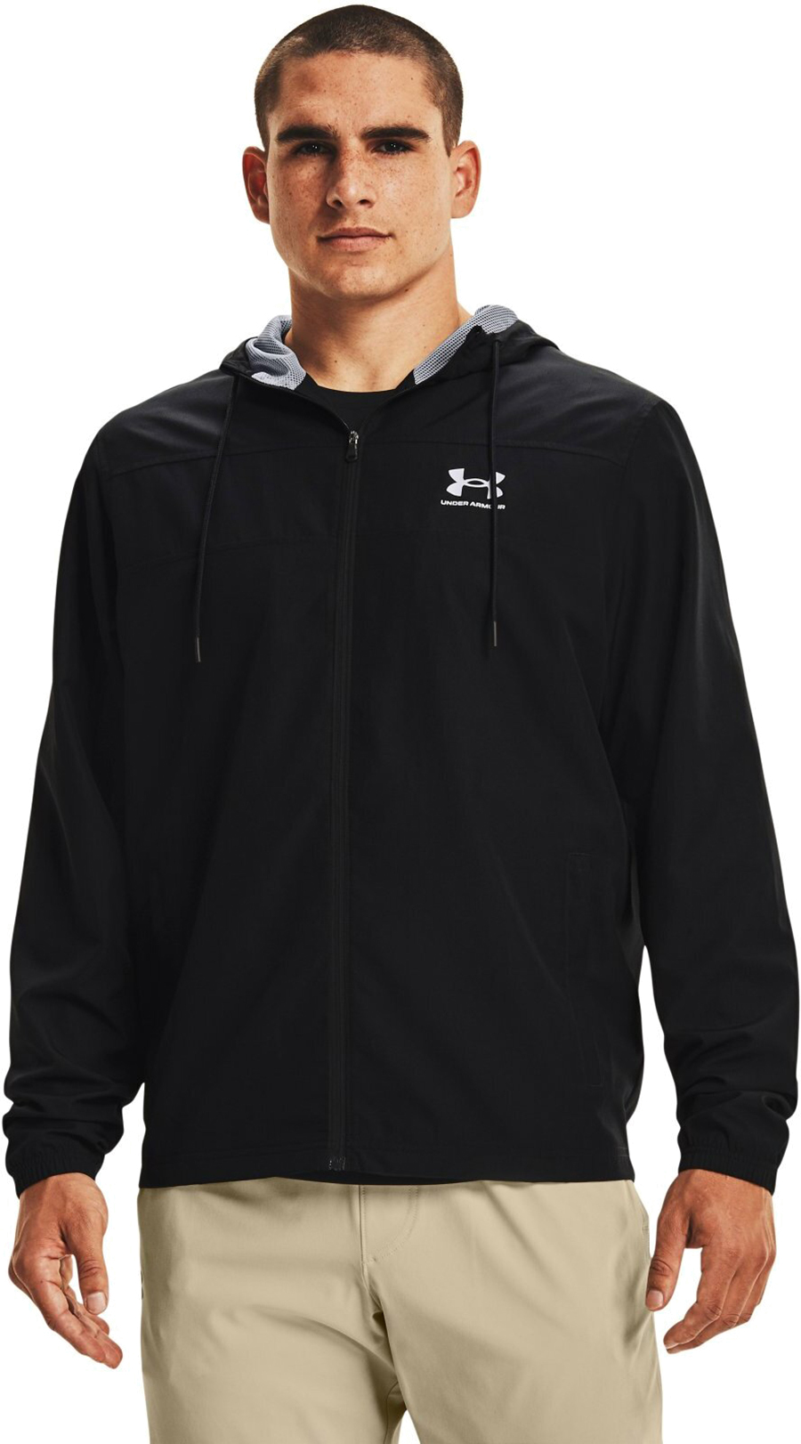 Ветровка мужская Under Armour Sportstyle Windbreaker черная 3XL