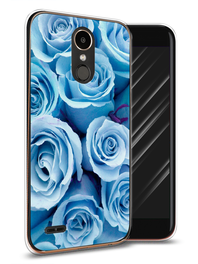 

Чехол Awog на LG K10 2017 "Лазурные розы", Голубой, 81350-8