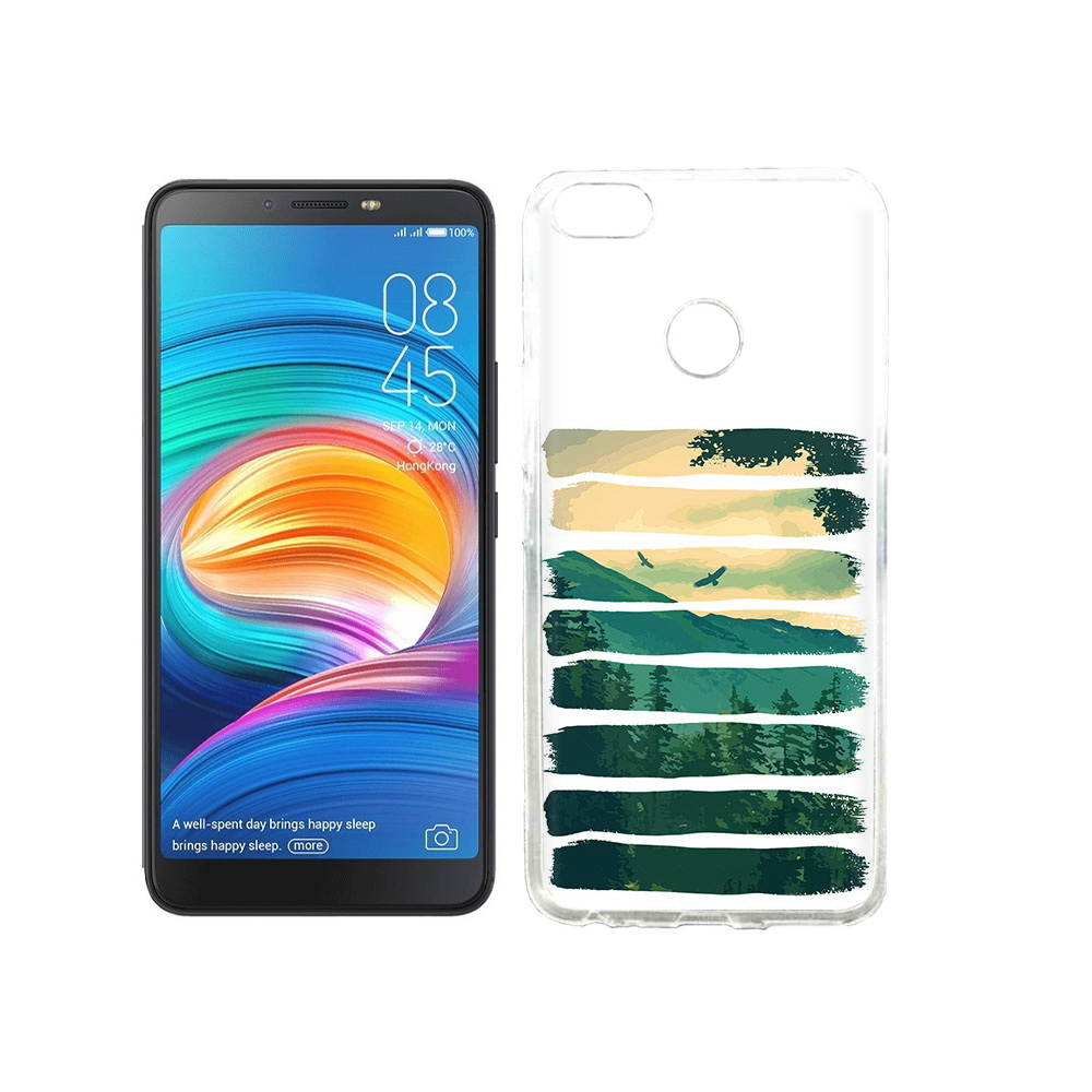 

Чехол MyPads Tocco для Tecno Camon X Лесная чаща, Прозрачный, Tocco