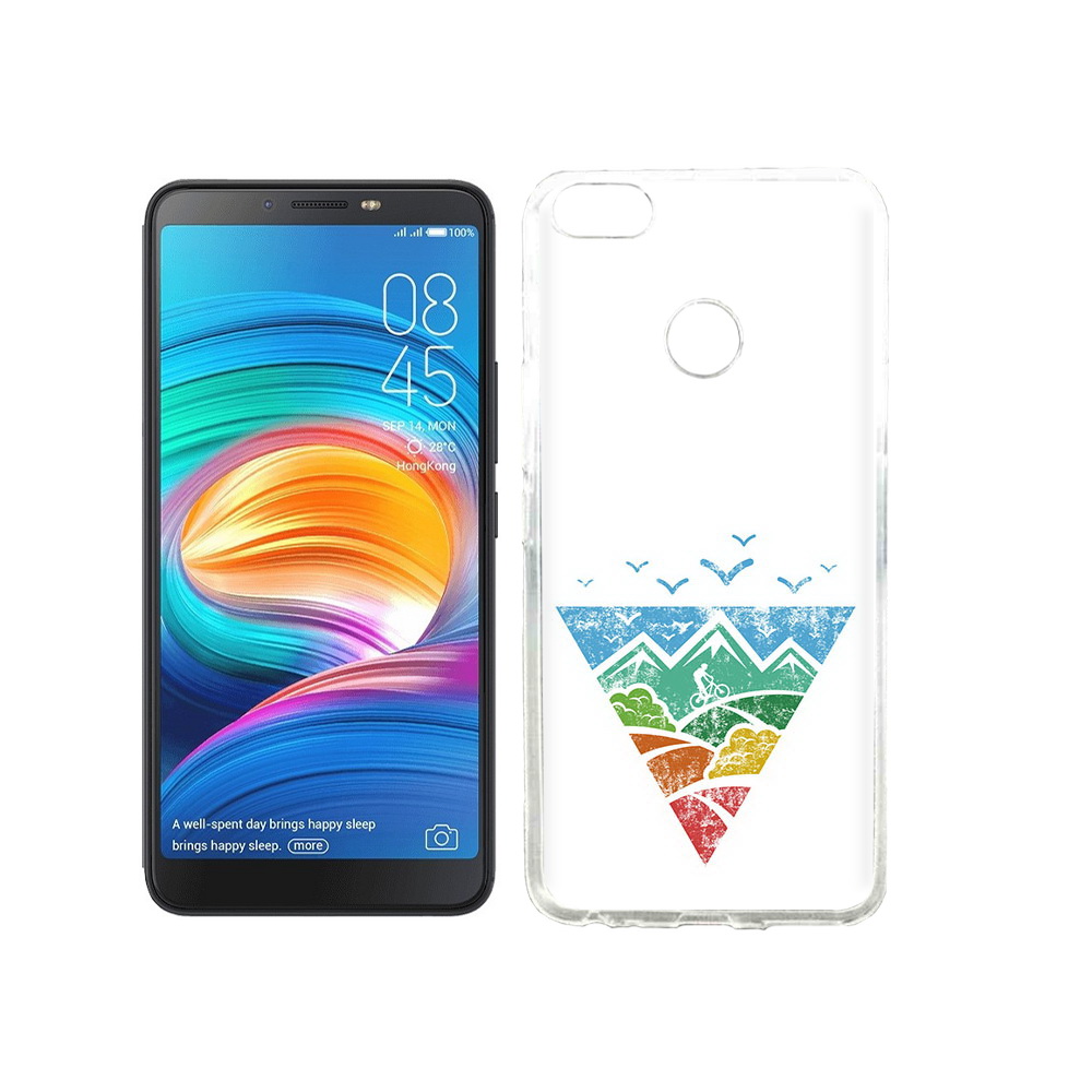

Чехол MyPads Tocco для Tecno Camon X Лес земля море чайки, Прозрачный, Tocco