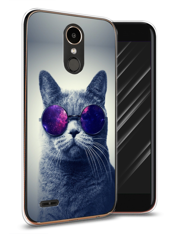 

Чехол Awog на LG K10 2017 "Космический кот", Красный, 81350-1