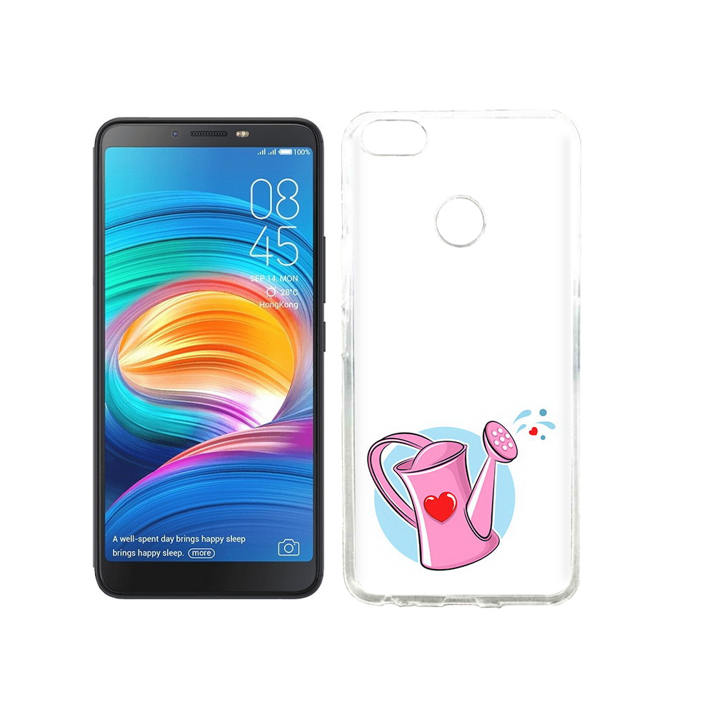 

Чехол MyPads Tocco для Tecno Camon X Лейка любви 14 февраля, Прозрачный, Tocco