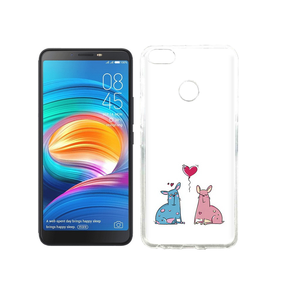 

Чехол MyPads Tocco для Tecno Camon X Лама любовь, Прозрачный, Tocco