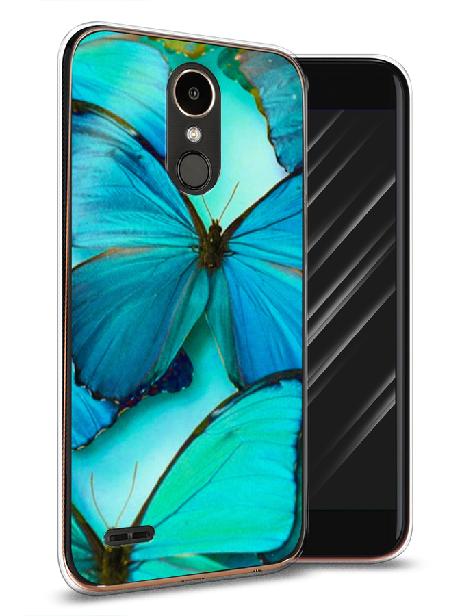 

Чехол Awog на LG K10 2017 "Неоновые бабочки", Синий;белый, 81350-4