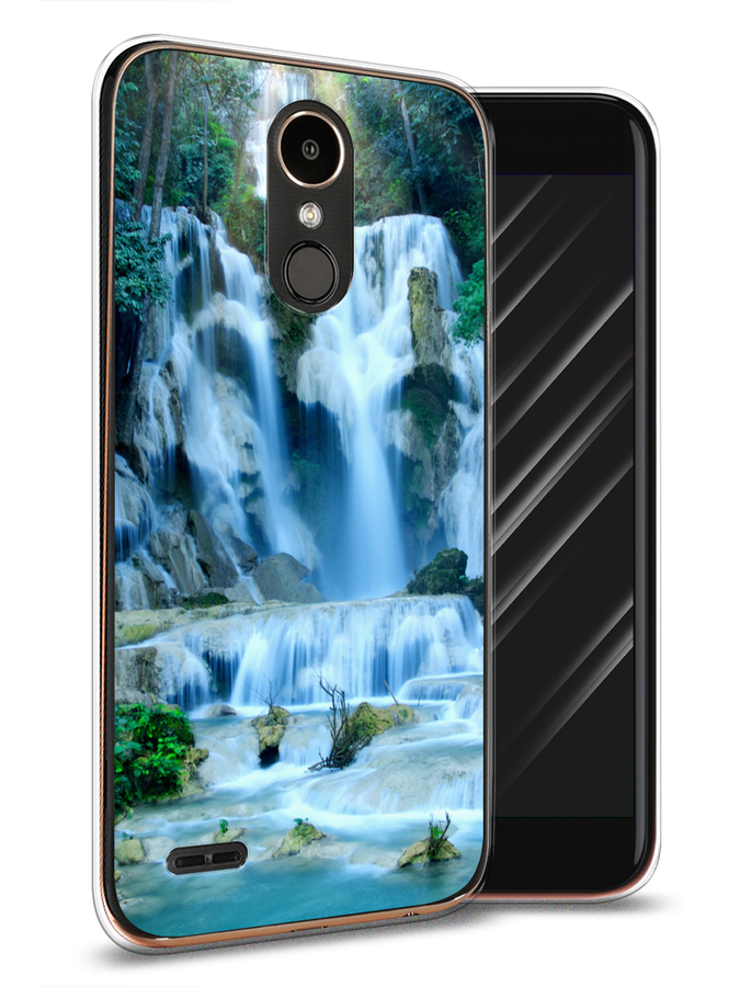 

Чехол Awog на LG K10 2017 "Водопад 8", Голубой;зеленый, 81350-4
