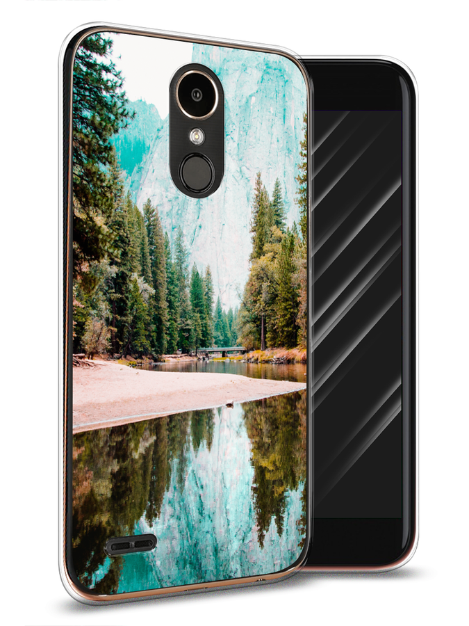 

Чехол Awog на LG K10 2017 "Горы 11", Зеленый;голубой, 81350-4