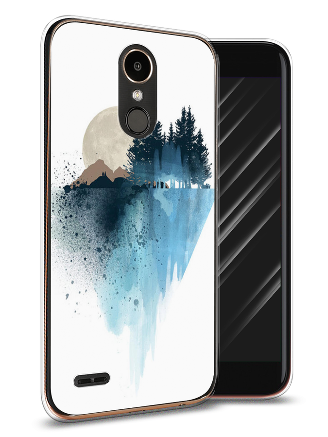

Чехол Awog на LG K10 2017 "Горы 5", Голубой, 81350-4