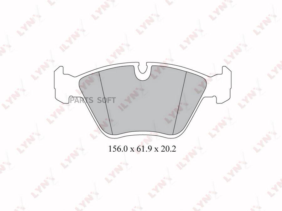 

Колодки Тормозные Дисковые | Перед Прав/Лев | Bmw 5 (E34) 87-96 / 7 (E32) 85-94 LYNXauto а