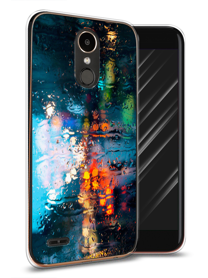 

Чехол Awog на LG K10 2017 "Абстракция 28", Голубой, 81350-3