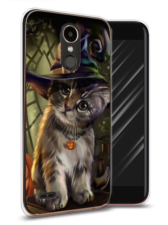 

Чехол Awog на LG K10 2017 "Кот на Хэллоуин", Зеленый;серый, 81350-2