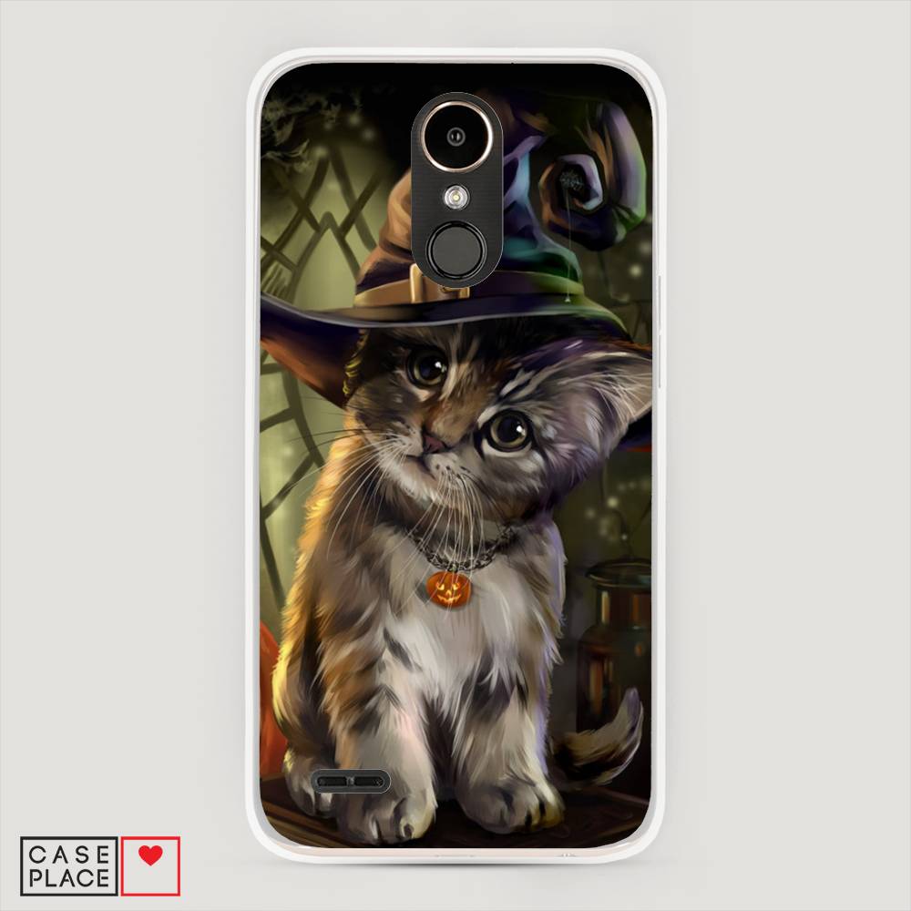 фото Чехол awog "кот на хэллоуин" для lg k10 2017