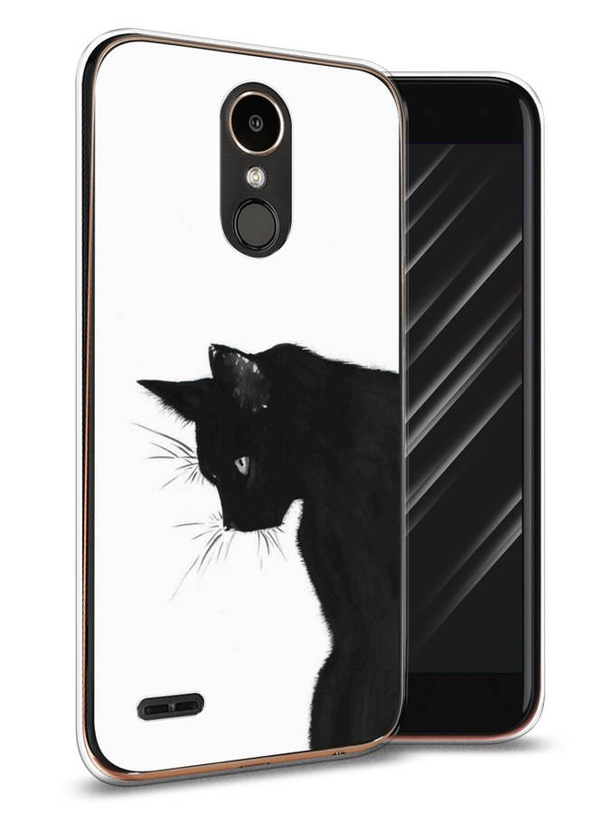 

Чехол Awog на LG K10 2017 "Black cat", Черный;белый, 81350-1