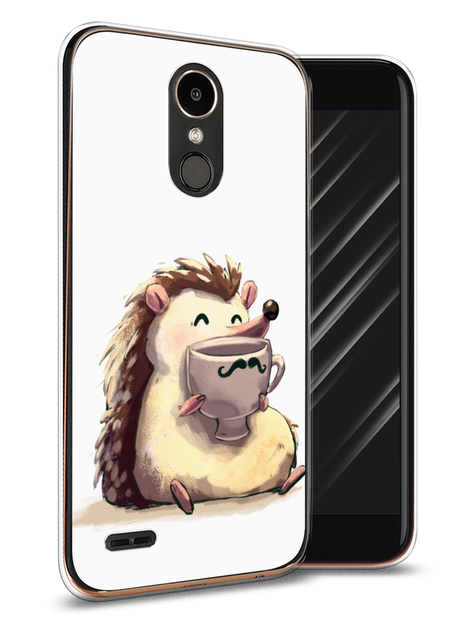 

Чехол Awog на LG K10 2017 "Еж кофеман", Белый;коричневый;бежевый, 81350-10
