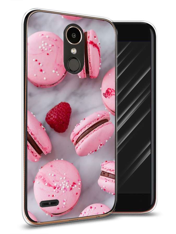 

Чехол Awog на LG K10 2017 "Макарони с малиной", Серый;розовый, 81350-10