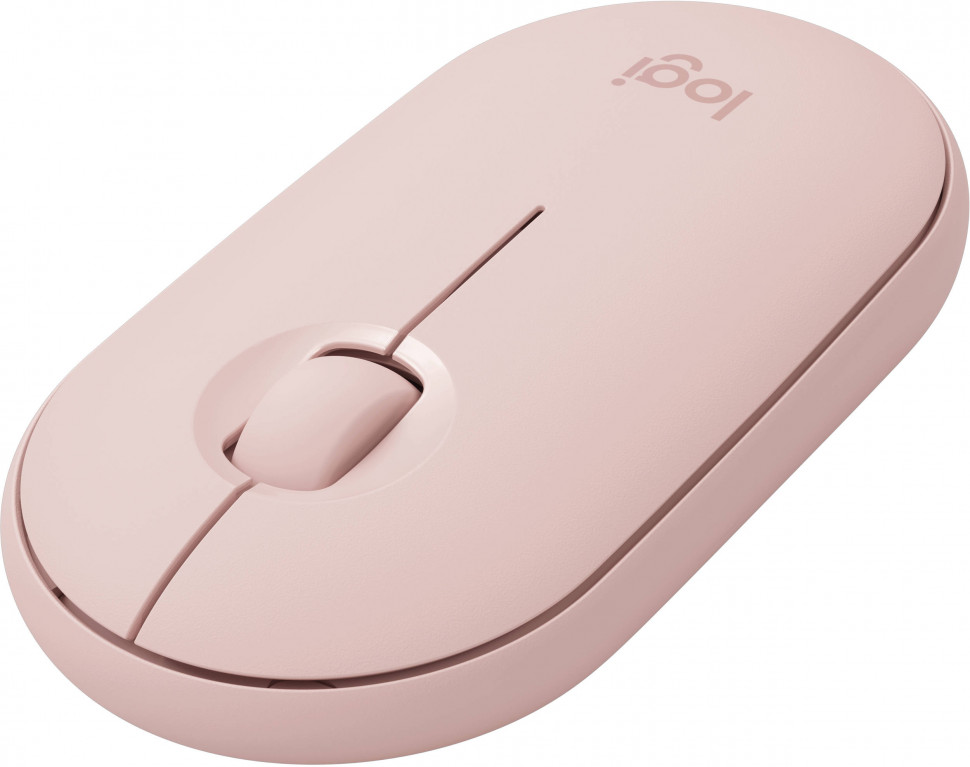 Logitech Беспроводная компактная мышь Logitech Pebble M350 Pink - 910-005575