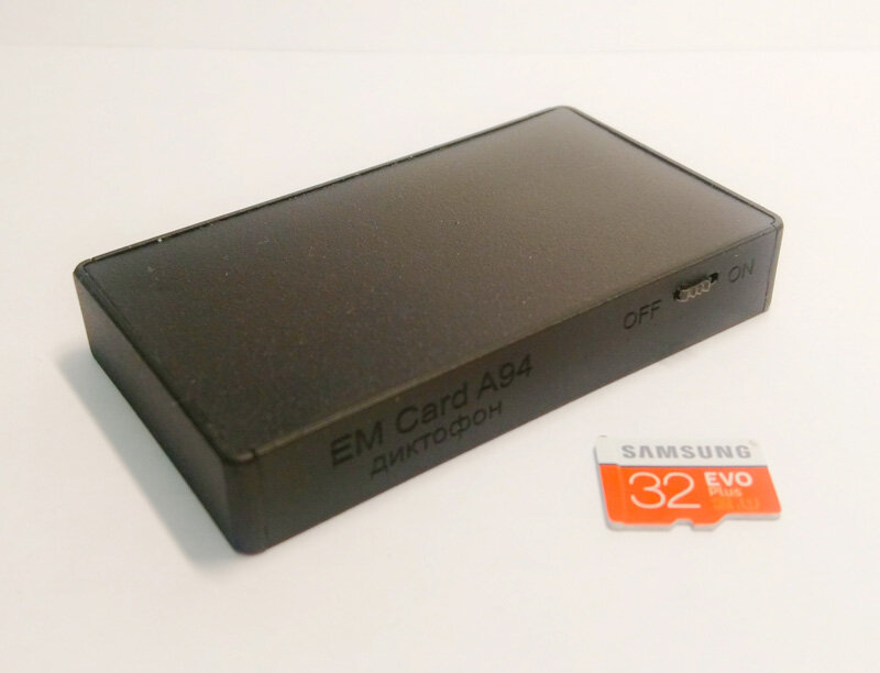 

Цифровой диктофон Edic-mini Card А94-2 Black, Card А94-2