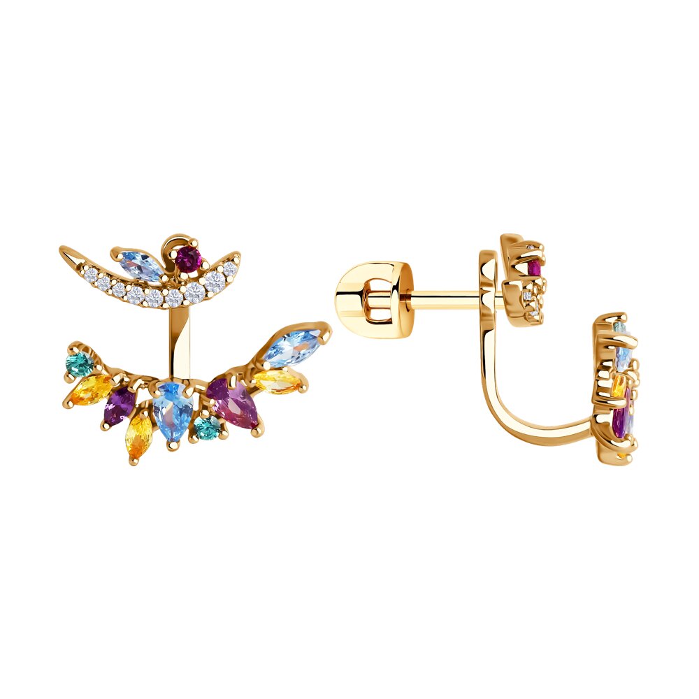 

Серьги из серебра SOKOLOV 93022430, фианит, 93022430