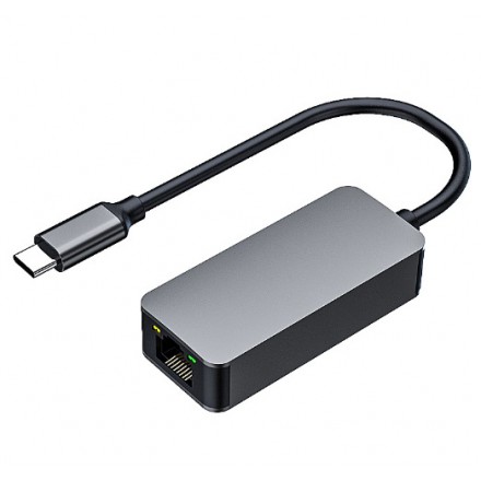 Сетевая карта RJ-45 KS-is KS-714C USB3.0 Type-Cm на LAN Ethernet кабель