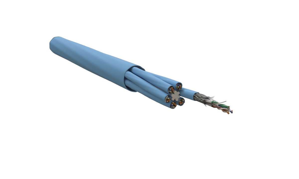 

Кабель витая пара Hyperline SSTP24-C7-SOLID-INDOOR-CMR-BL-305