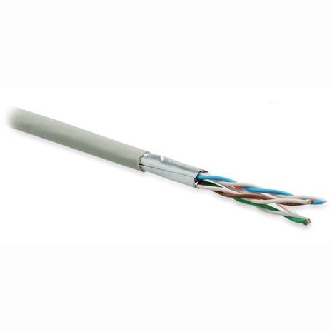 фото Кабель витая пара на катушке hyperline uftp4-c6-p26-in-lszh-gy-100 (100м)