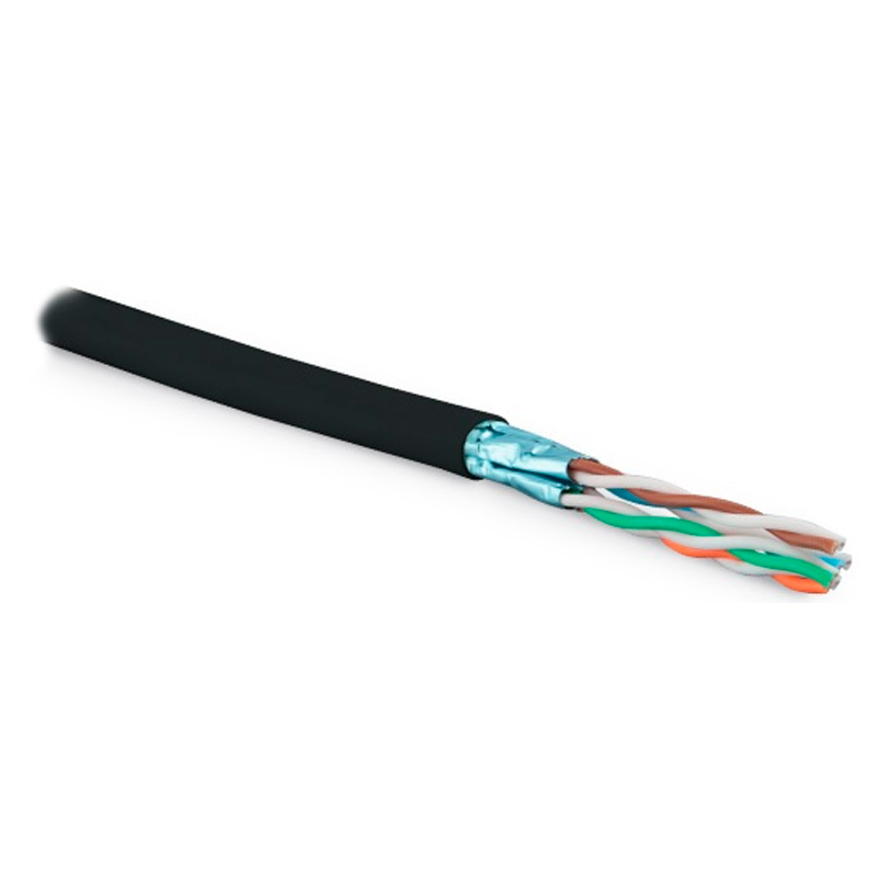 

Кабель Hyperline без разъема без разъемов 500м (UFTP4-C6-S23-OUT-LSZH-BK-500) черный