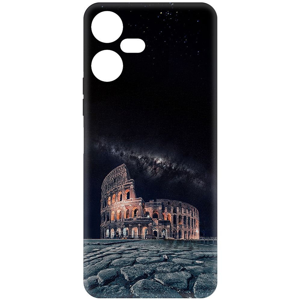 

Чехол-накладка Krutoff Soft Case Италия, Колизей для TECNO Pova Neo 3 черный
