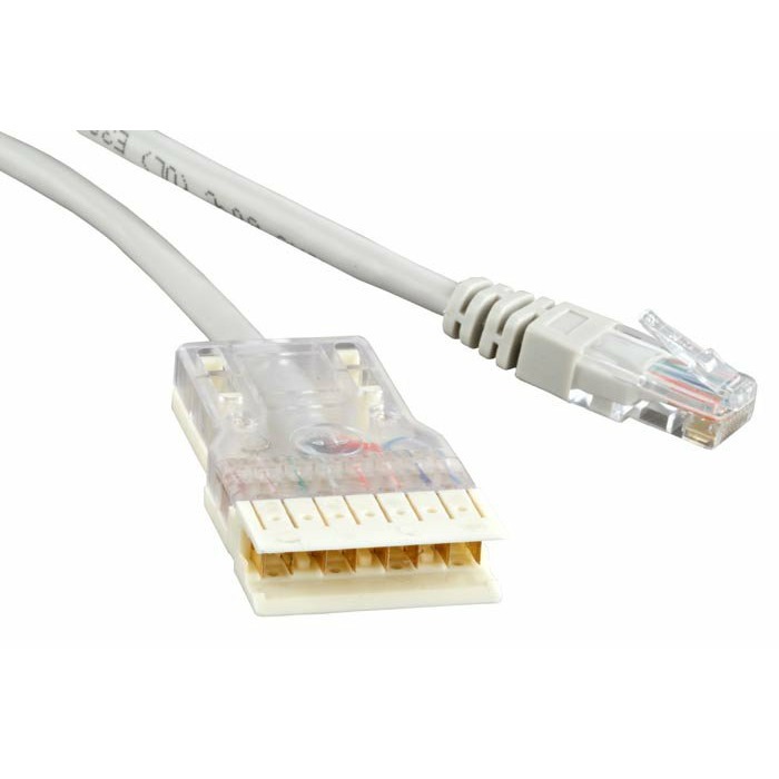 фото Кабель витая пара патч-корд hyperline pc-110-rj45-4p-c5e-1m-lszh-gy 1.0m